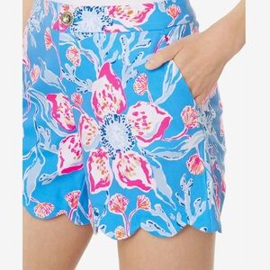 Lilly Pulitzer Blue Floral Women's Shorts